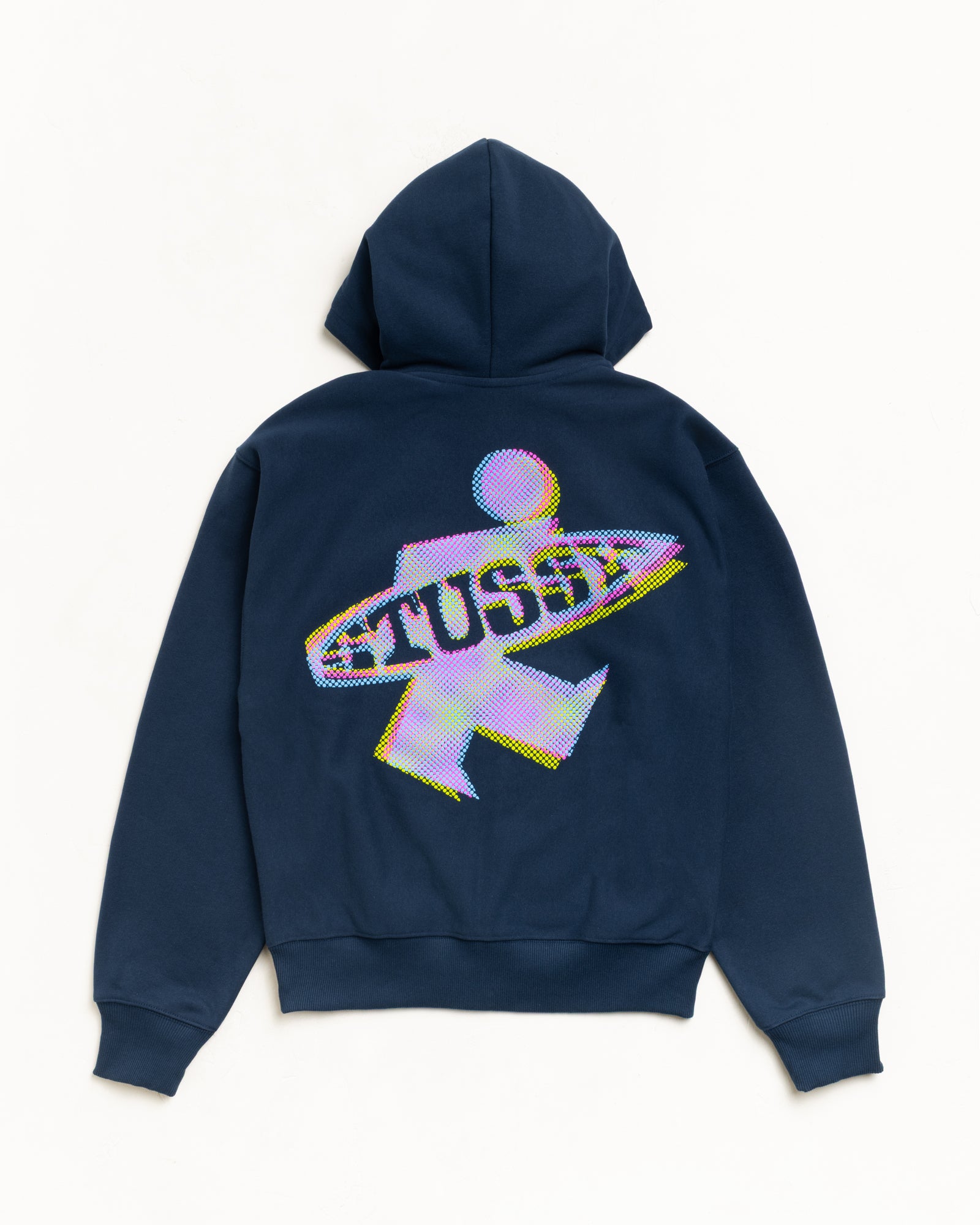 Dot Surf Zip Hood Unisex Long Sleeve In Navy
