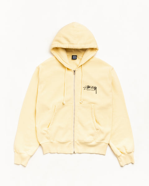 Beach Roots Gar. Dyed Zip Hood Unisex Long Sleeve In Gold