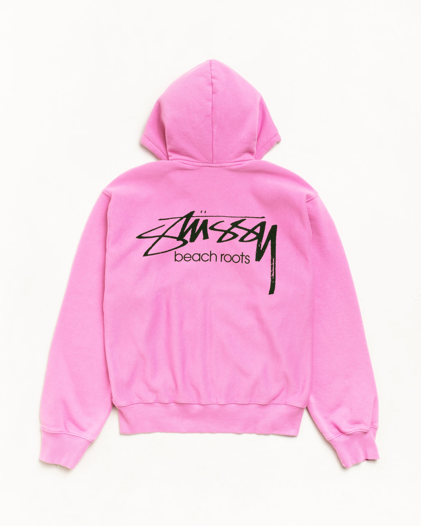 Beach Roots Zip Hoodie Garment Dyed – Pink | Sweats | Stüssy Korea