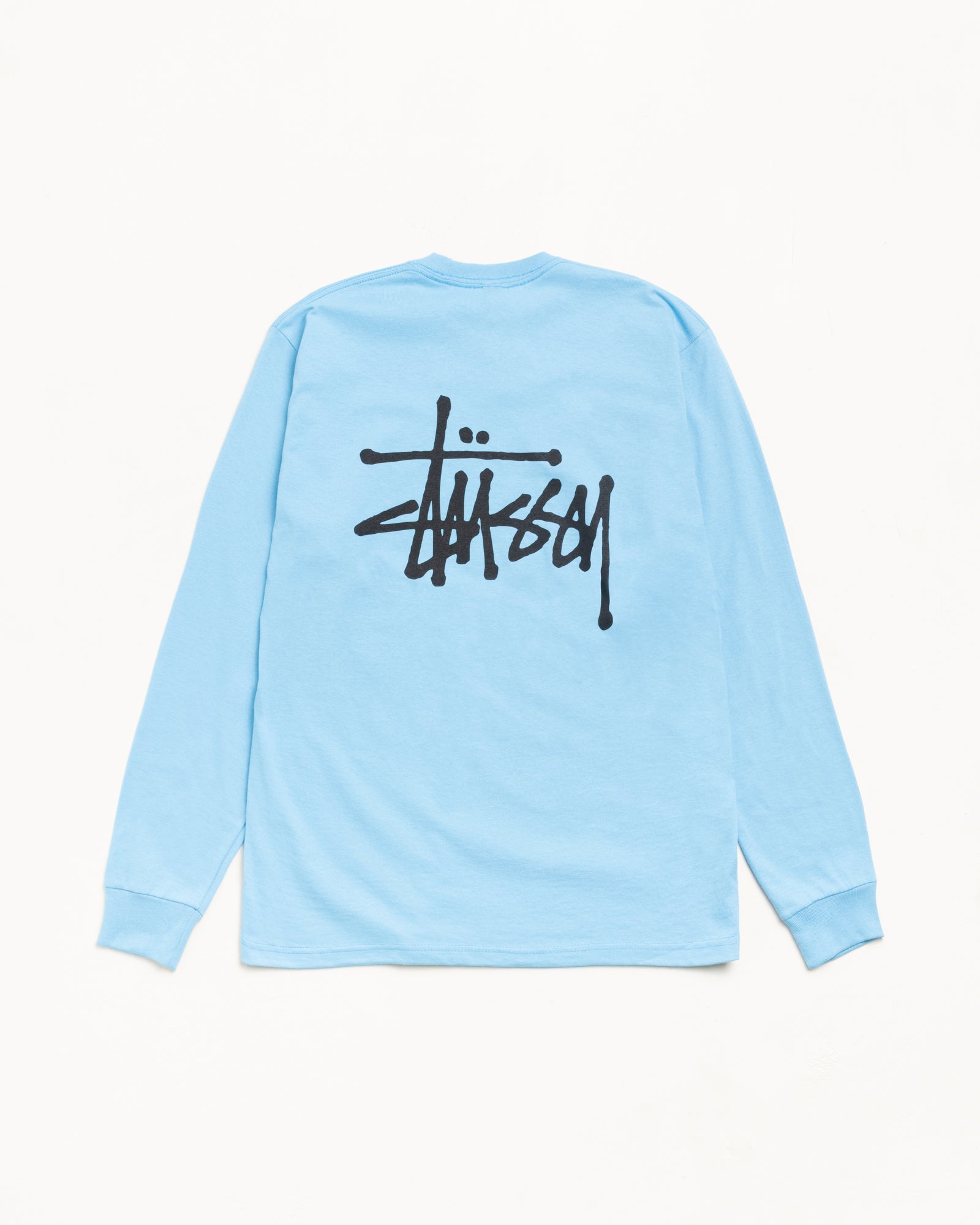Basic Stüssy LS Tee – Sky Blue | Tees | Stüssy Korea
