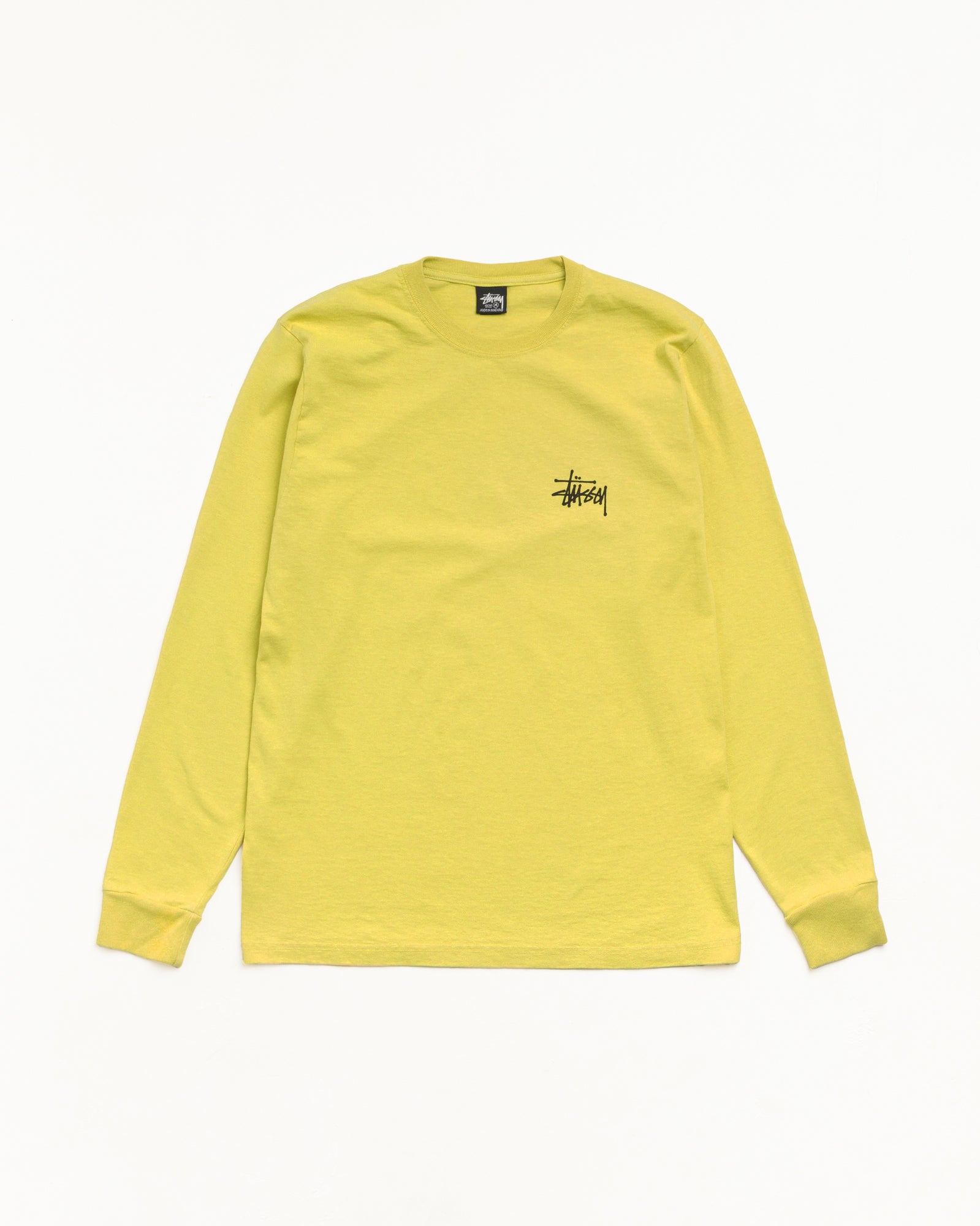 Basic Stussy Pig. Dyed Ls Tee Unisex Long Sleeve In Palm