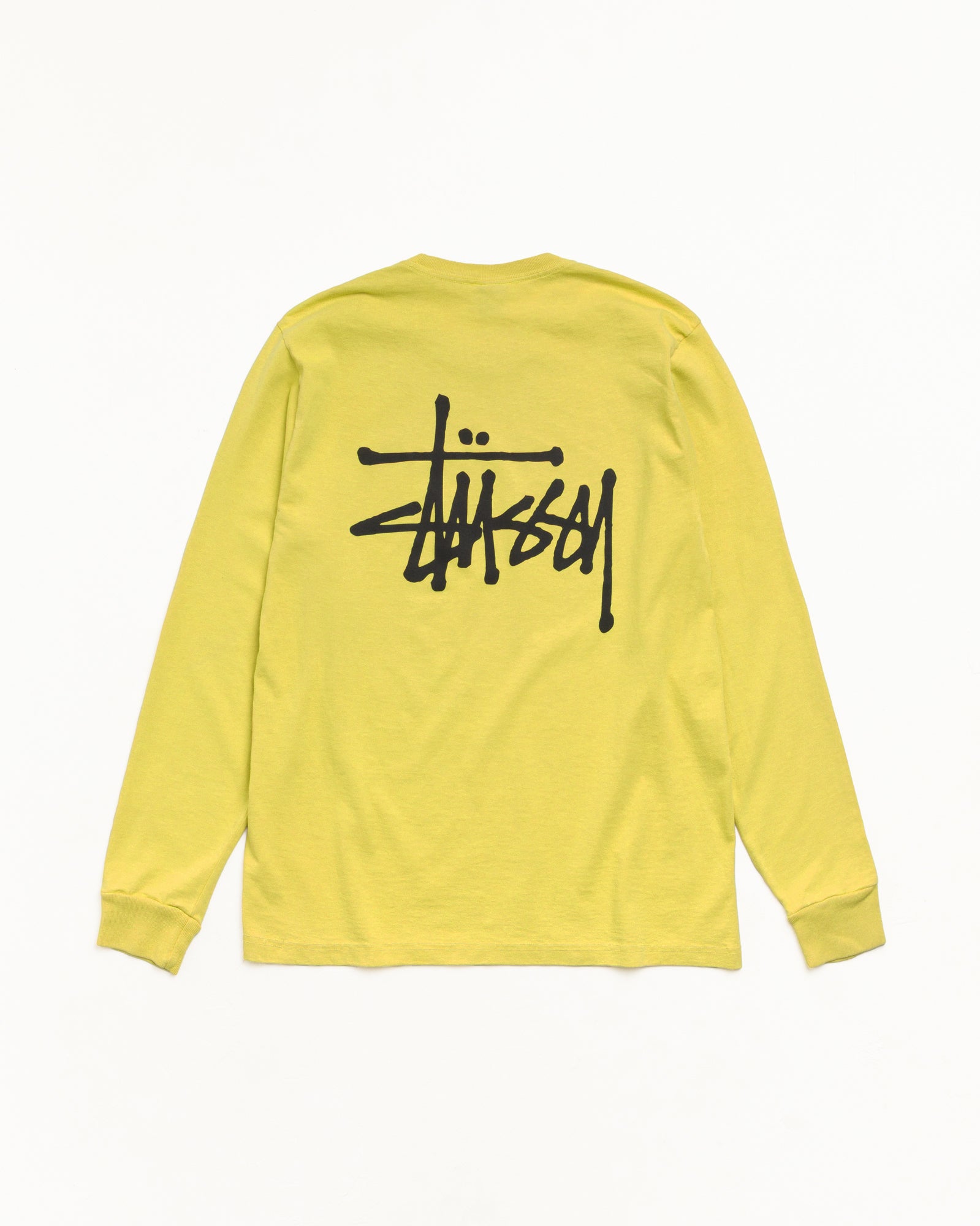 Basic Stussy Pig. Dyed Ls Tee Unisex Long Sleeve In Palm