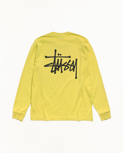 Basic Stussy Pig. Dyed Ls Tee Unisex Long Sleeve In Palm