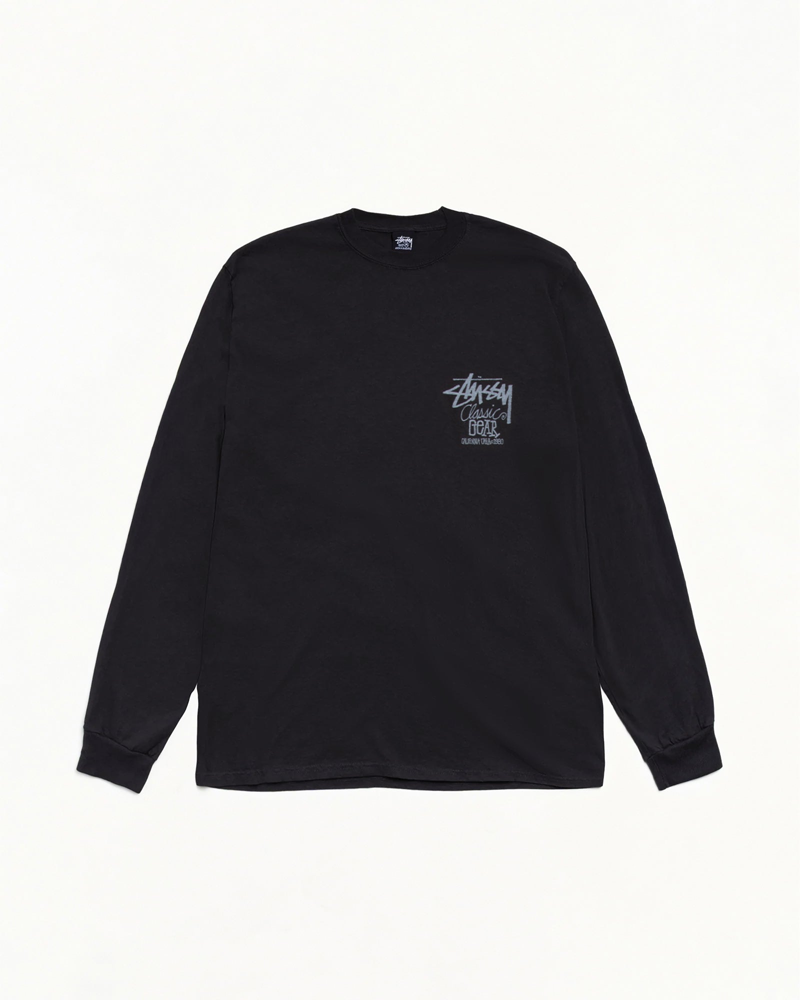 Classic Gear Pig. Dyed LS Tee In Black