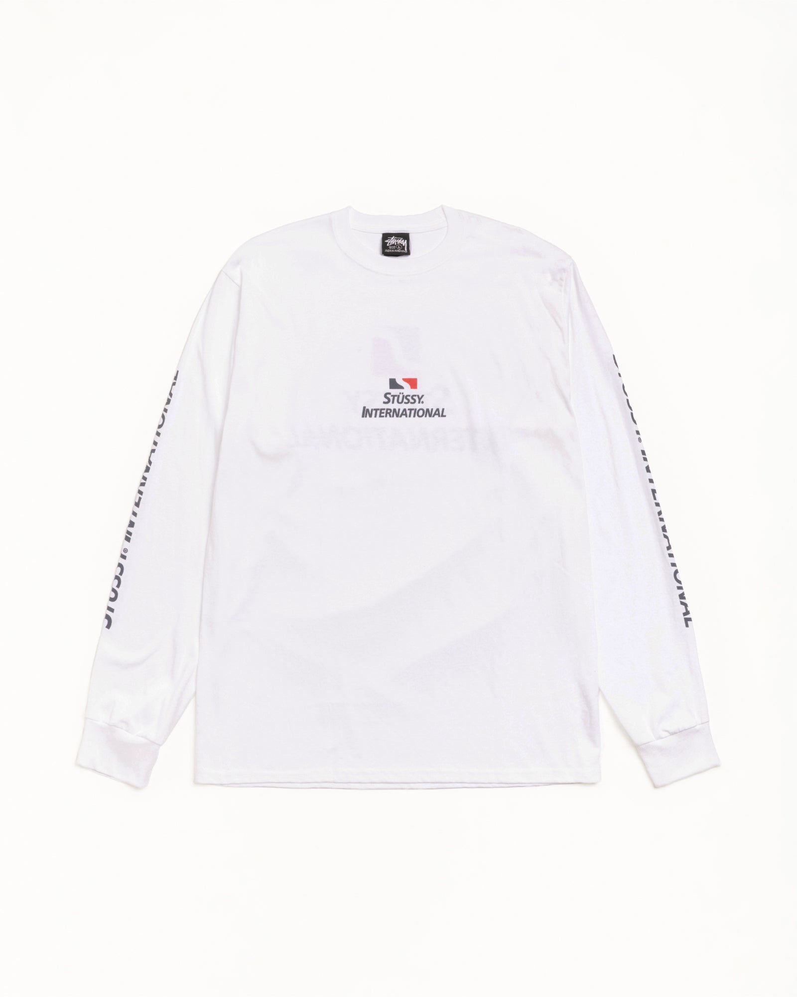 Stussy International Ls Tee Mens Long Sleeve In White