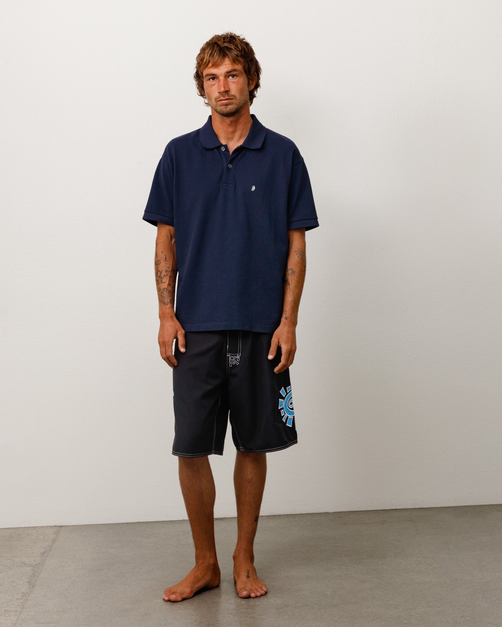 Stüssy & Always 보드 쇼트 보드쇼츠 블랙
