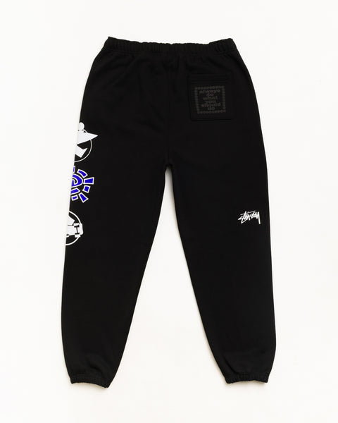 Stüssy & Always Stack 스웻팬츠 블랙