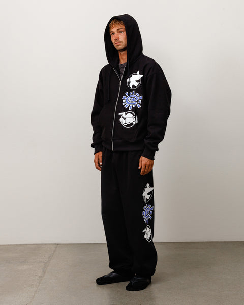 Stüssy & Always Stack 스웨트팬츠 블랙 색상