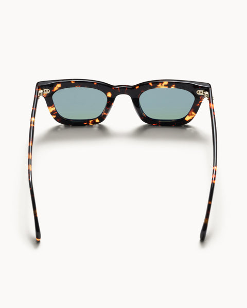 Ace Sunglasses Accessories In Tortoise/dark Green Lens