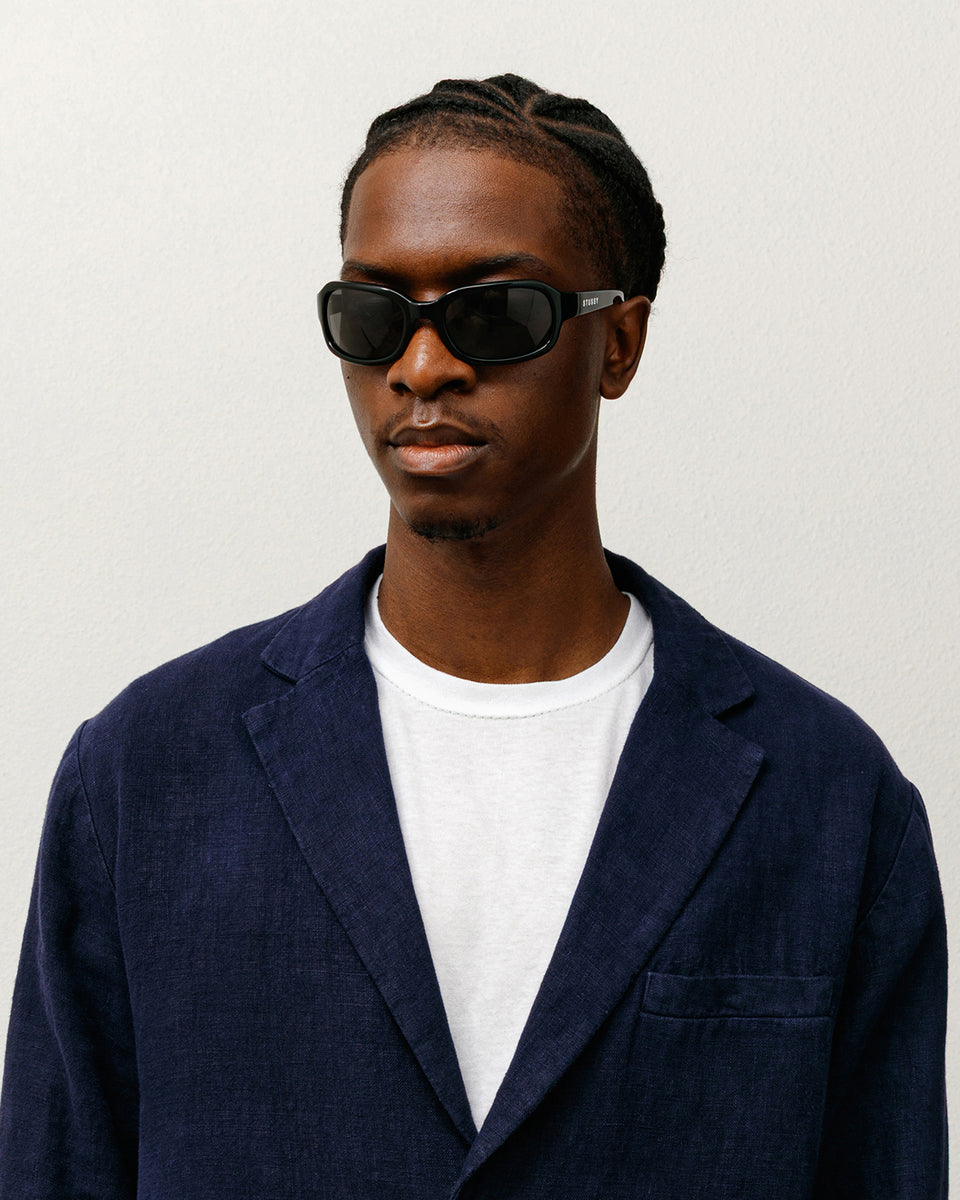 Rome Sunglasses in Black/Black Lens