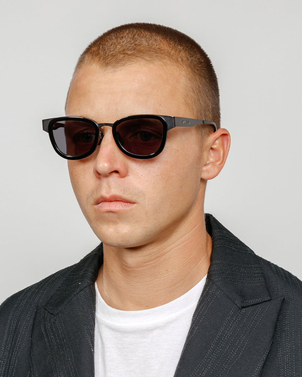 Stüssy Vidal Sunglasses Gunmetal/Black/Black Lens Accessories