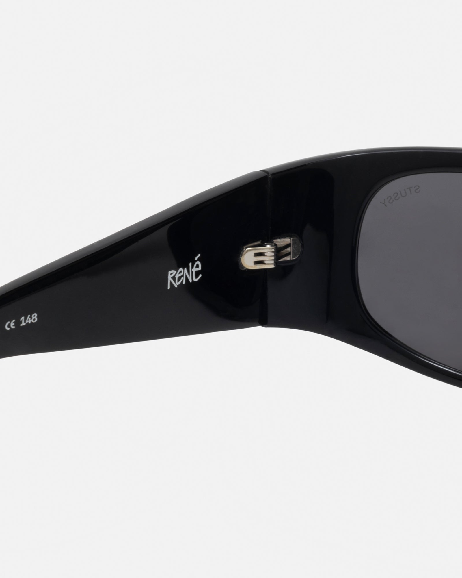 Stüssy Rene Sunglasses Black / Black Lens Eyewear