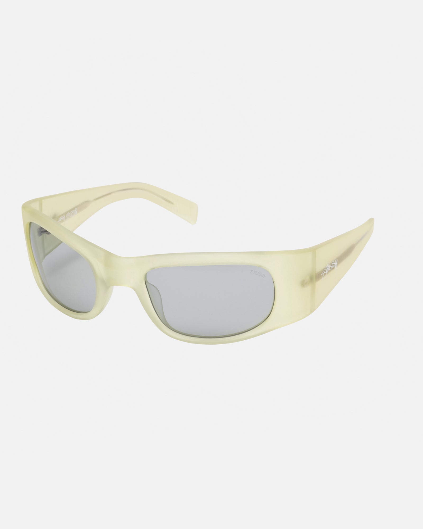 Stüssy Rene Sunglasses Matte Yellow / Light Grey Lens Eyewear