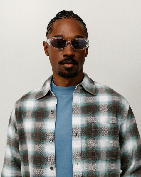 Landon Sunglasses Accessories In Crystal / Grey Lens