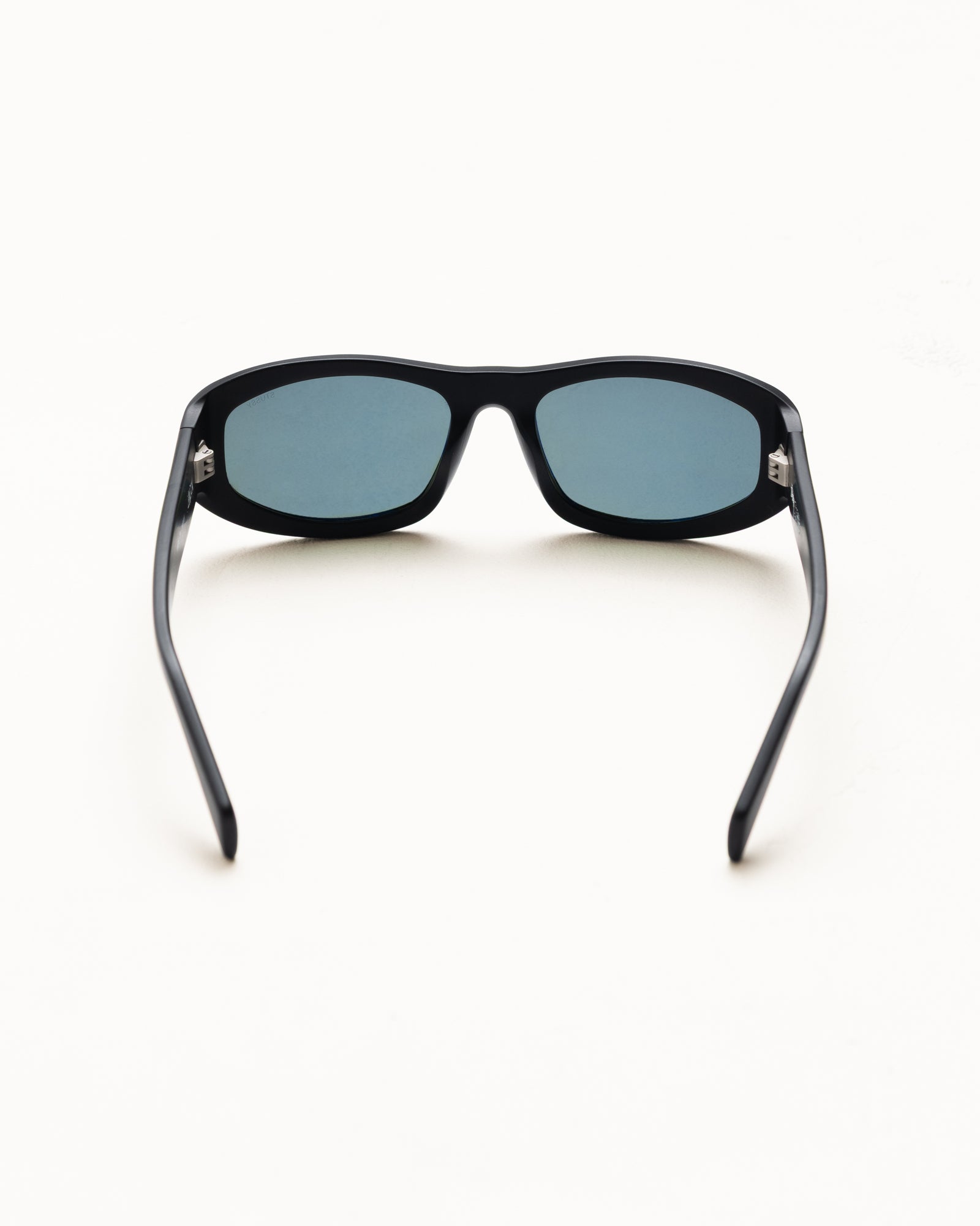 Landon Sunglasses Accessories In Matte Black/green Lens