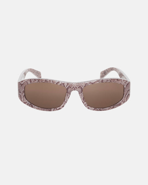Stüssy Landon Sunglasses Snake Skin / Brown Lens Eyewear