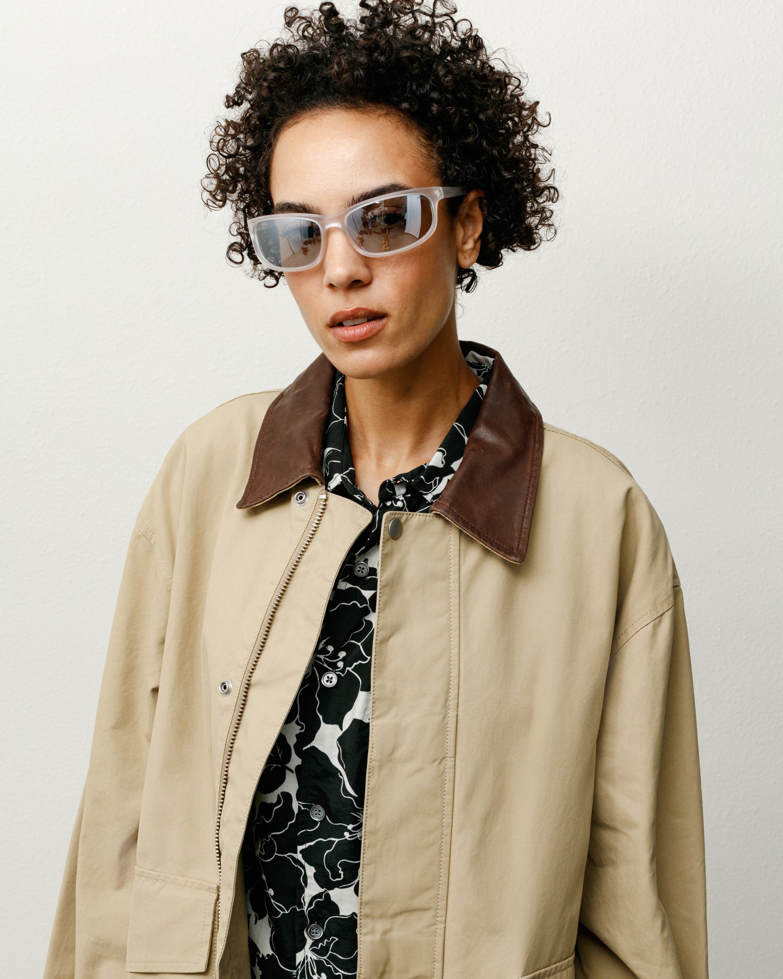 Julian Sunglasses Accessories In Frost Clear / Mirror Lens