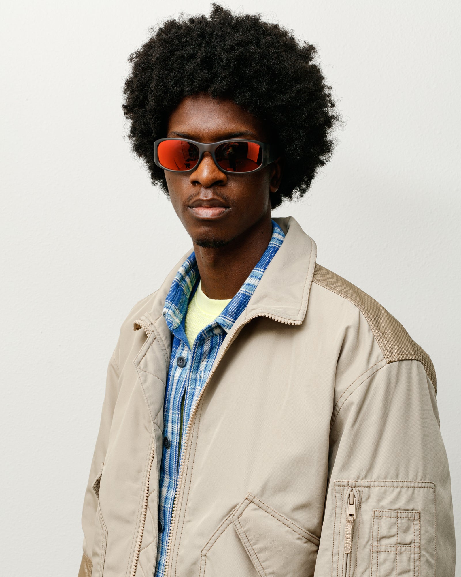Mikey Sunglasses – Frost Smoke/Polarized Red Lens | Eyegear