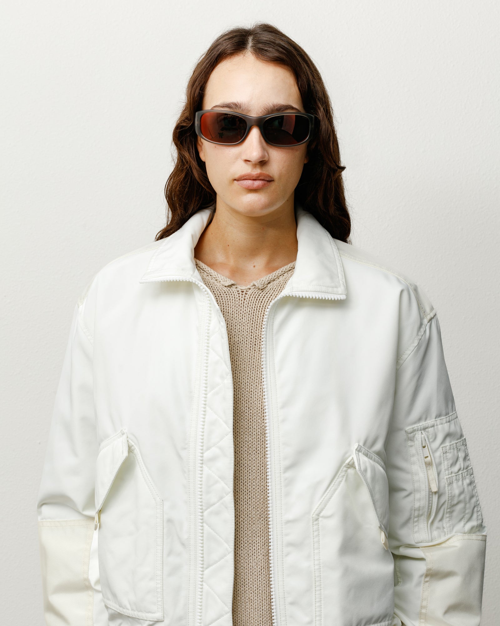 Mikey Sunglasses Accessories In Frost Smk/polr Red Lens