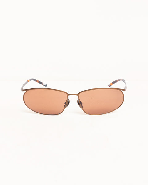 Wilkins Sunglasses Unisex In Matte Bronze/brown