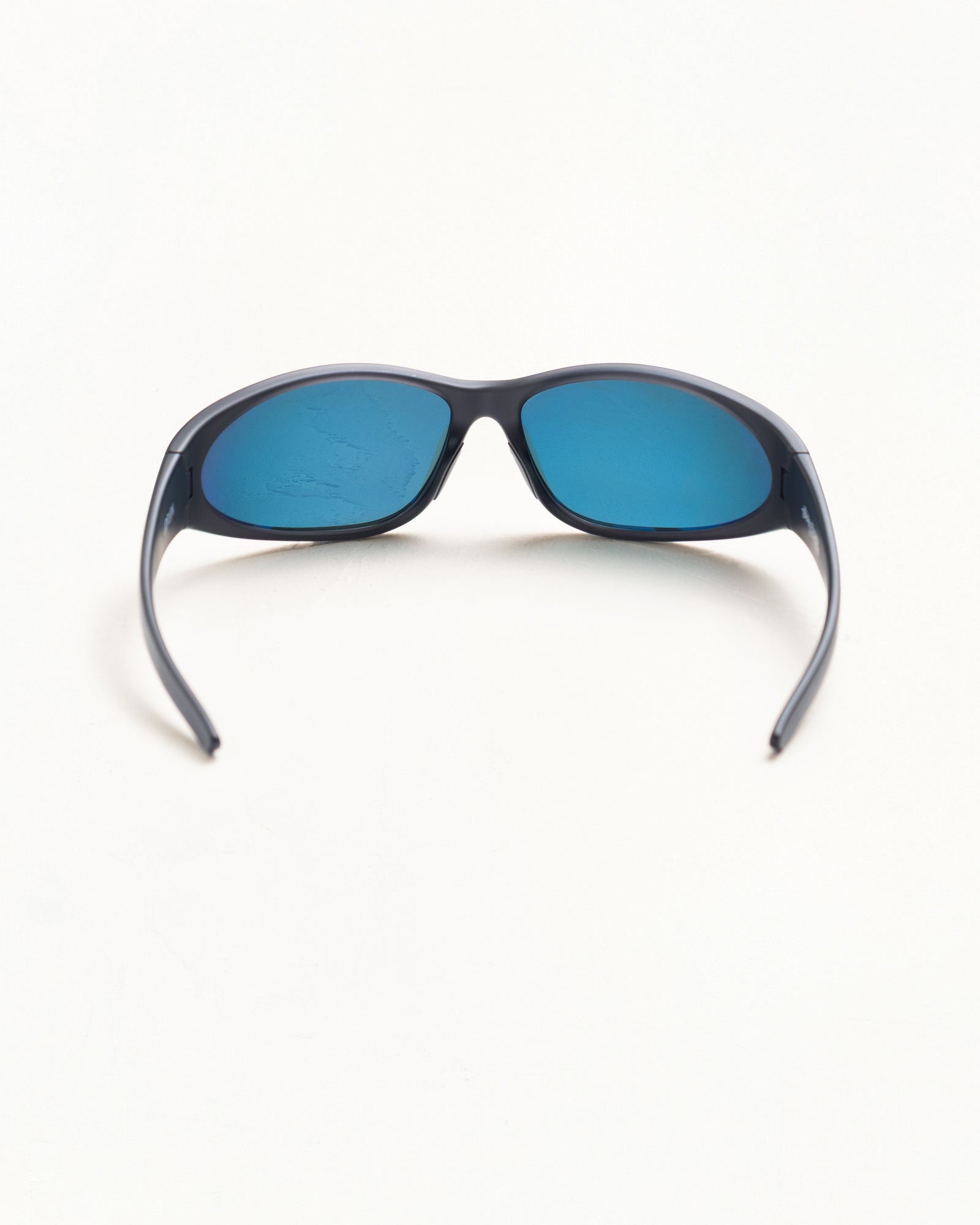 Adrian Sunglasses Unisex In Frost Black/orange Mirror Lens