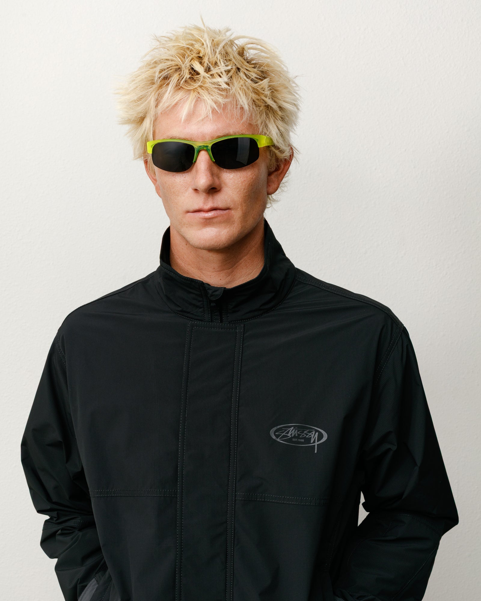 Hiro Sunglasses Unisex In Frost Yellow/black Lens