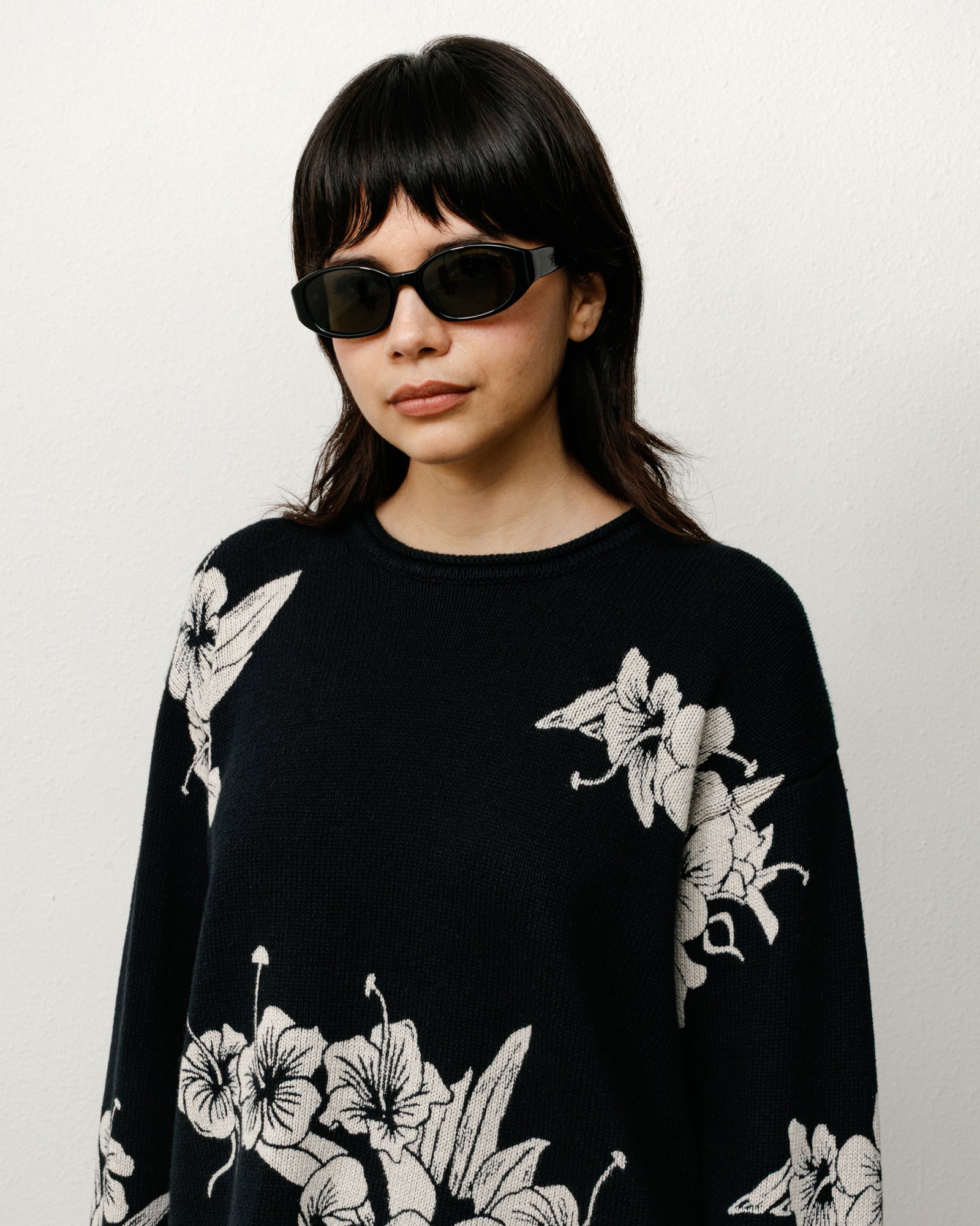 Roman Sunglasses – Black/Dark Green Lens | Eyegear | Stüssy Korea