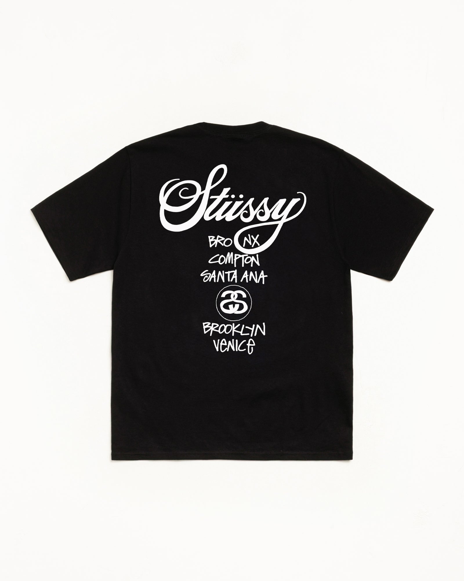 World Tour Tee – Black | Tees | Stüssy Korea