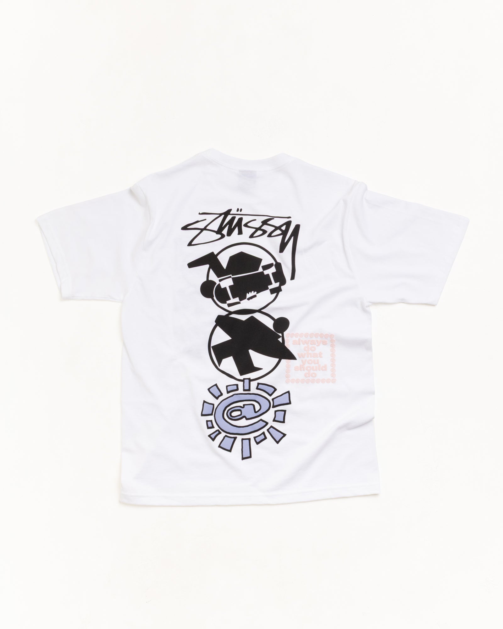 Stüssy & Always Stack 티셔츠 화이트