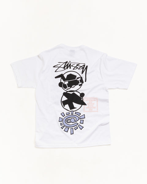 Stüssy & Always Stack 티셔츠 화이트