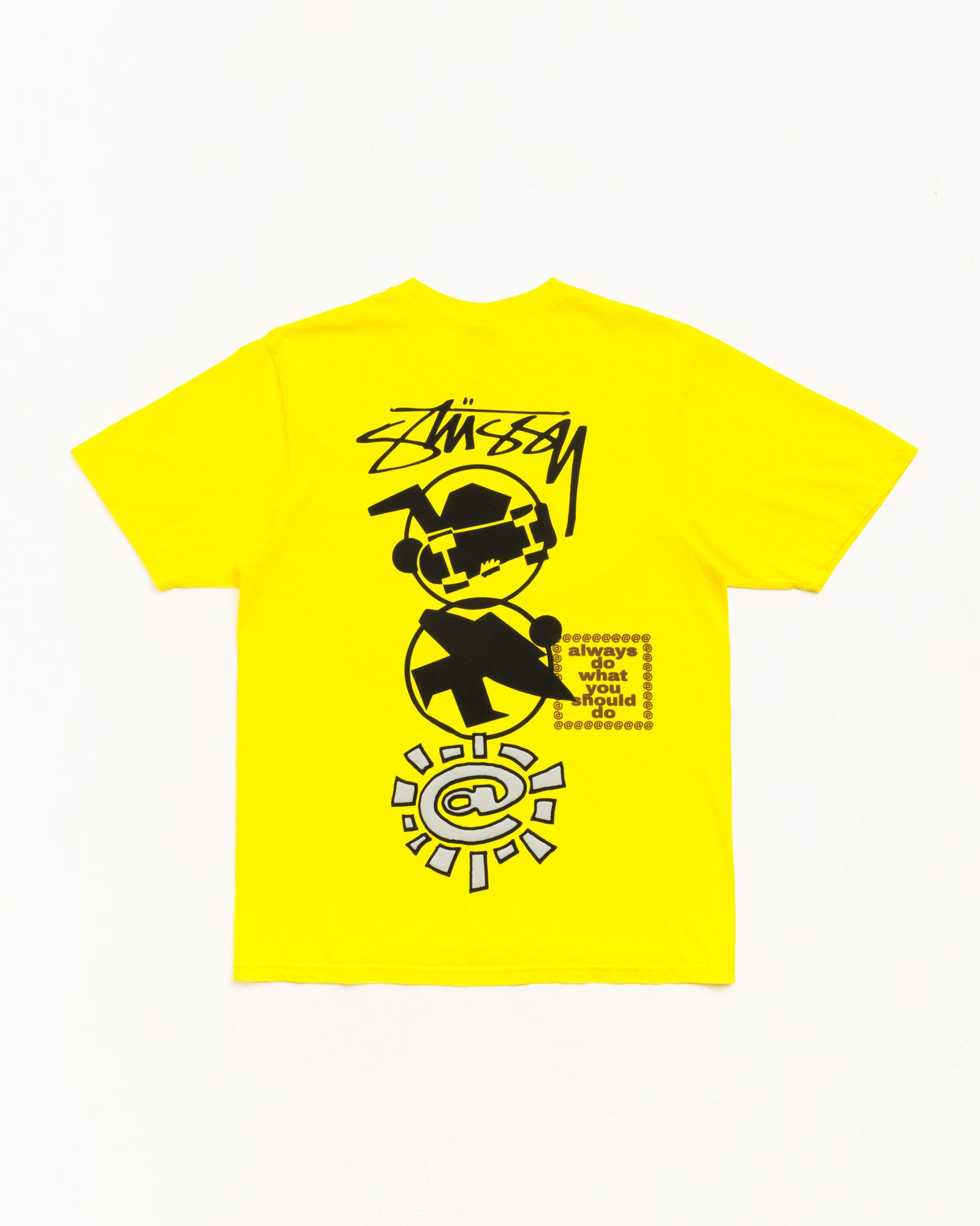 Stüssy 올웨이즈 스택 티 티셔츠 옐로우 색상