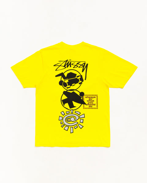 Stüssy 올웨이즈 스택 티 티셔츠 옐로우 색상