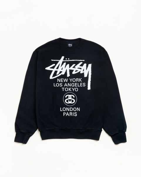 World Tour Crew Mens Long Sleeve In Black