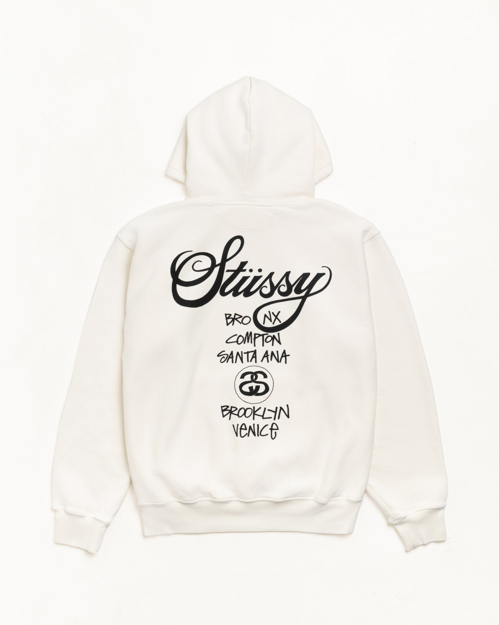 World Tour Pig. Dyed Hood Mens Long Sleeve In Natural