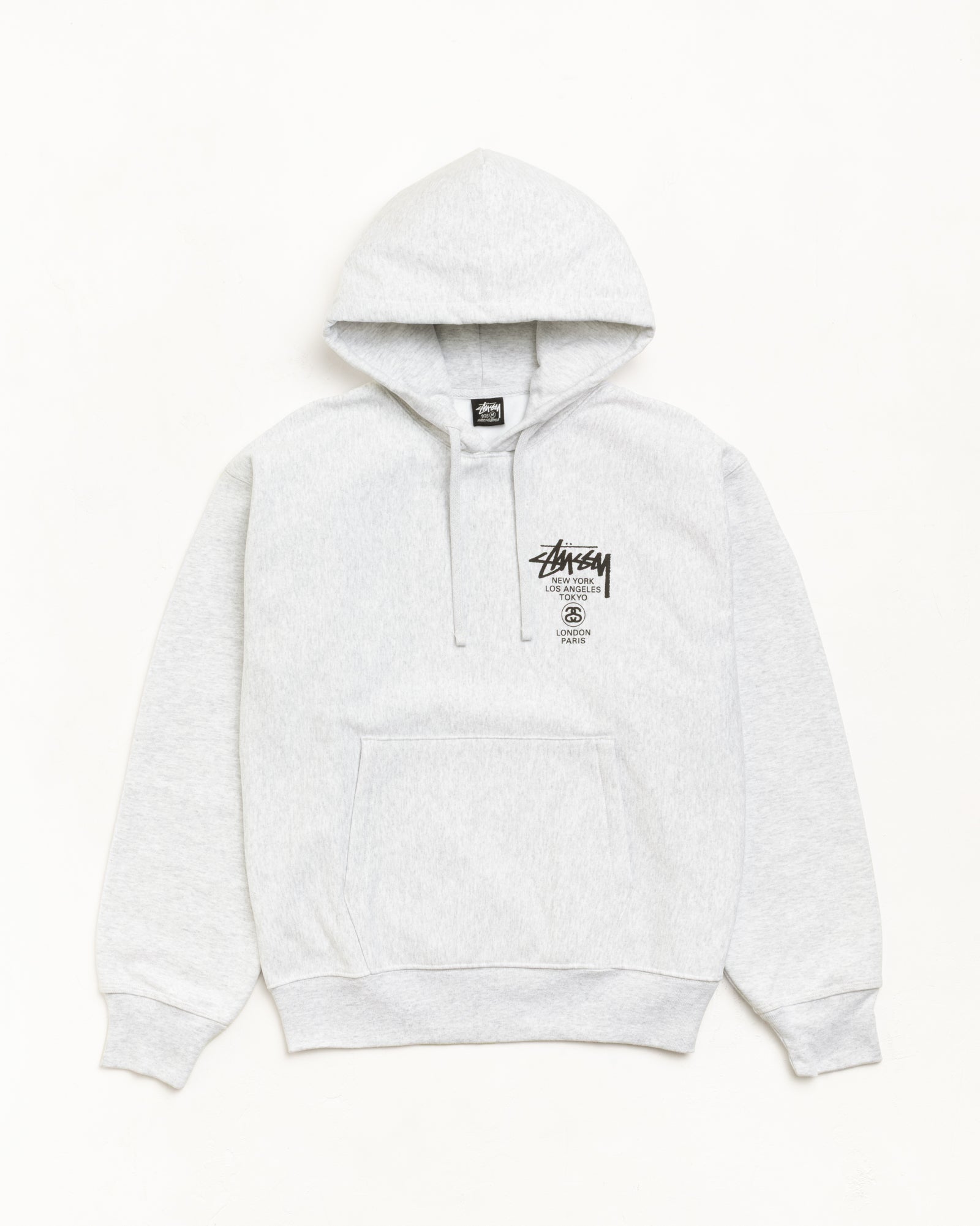 World Tour Hood Mens Long Sleeve In Ash Heather