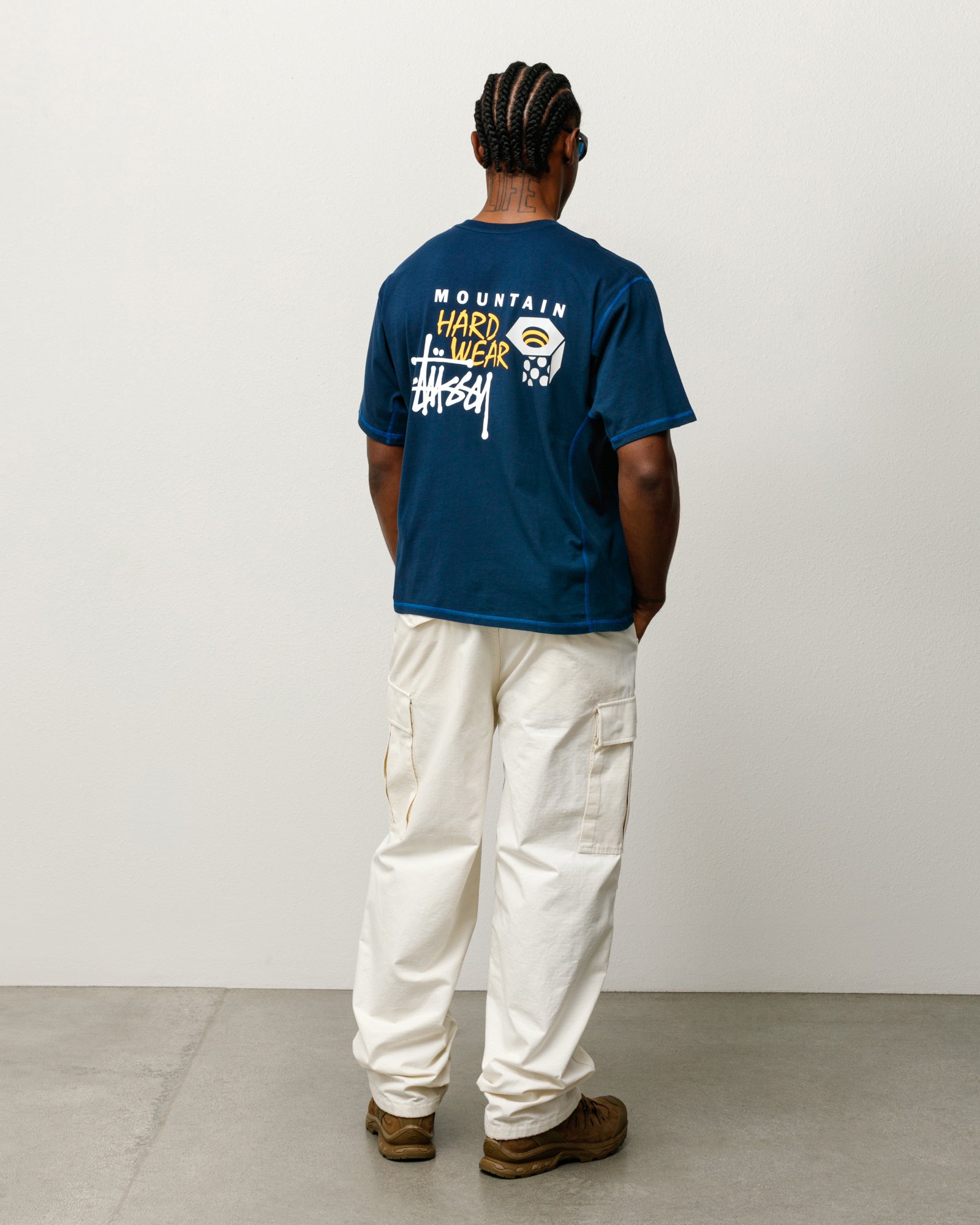 Mhw Stussy Tee Unisex Short Sleeve In Hardwear Navy