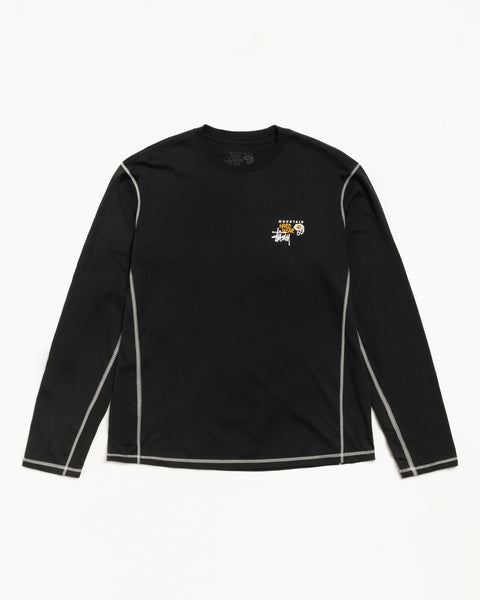 Stussy X Mhw Ls Tee Mens Long Sleeve In Stealth Grey