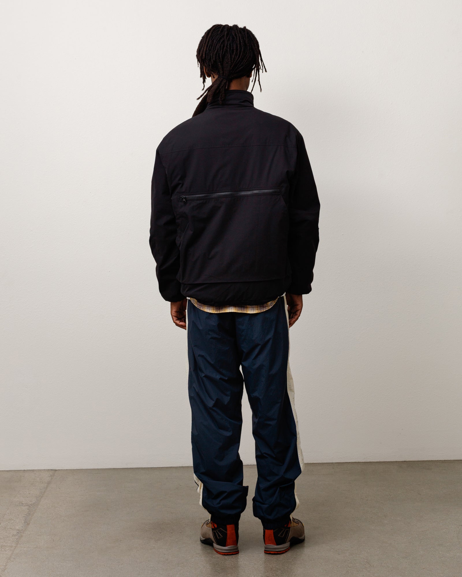 Fisherman Jacket Unisex Long Sleeve In Black