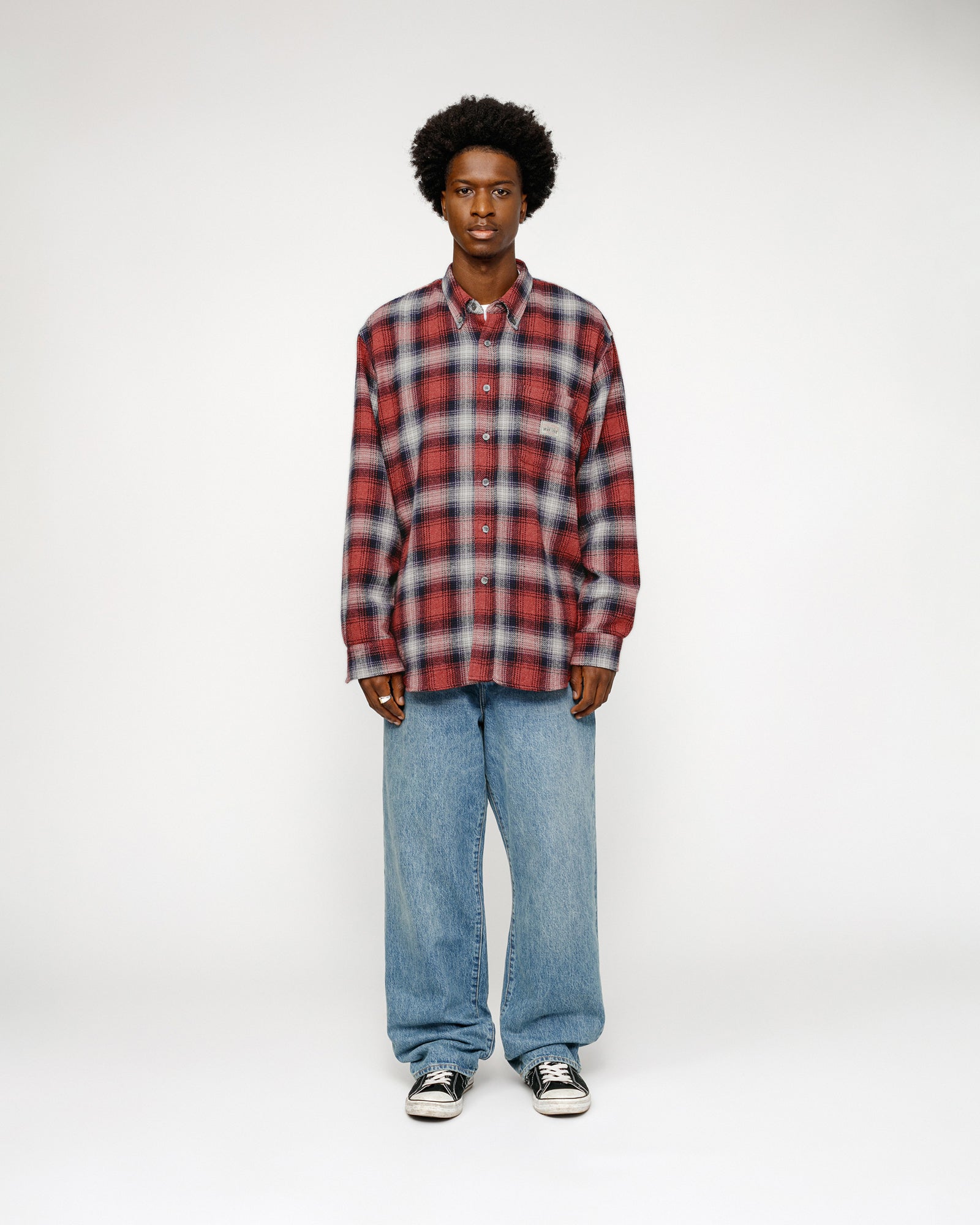 Stüssy Our Legacy Work Shop Check Shirt Red Arborist Check | hero:hover:collection:new-arrivals,shirts,all