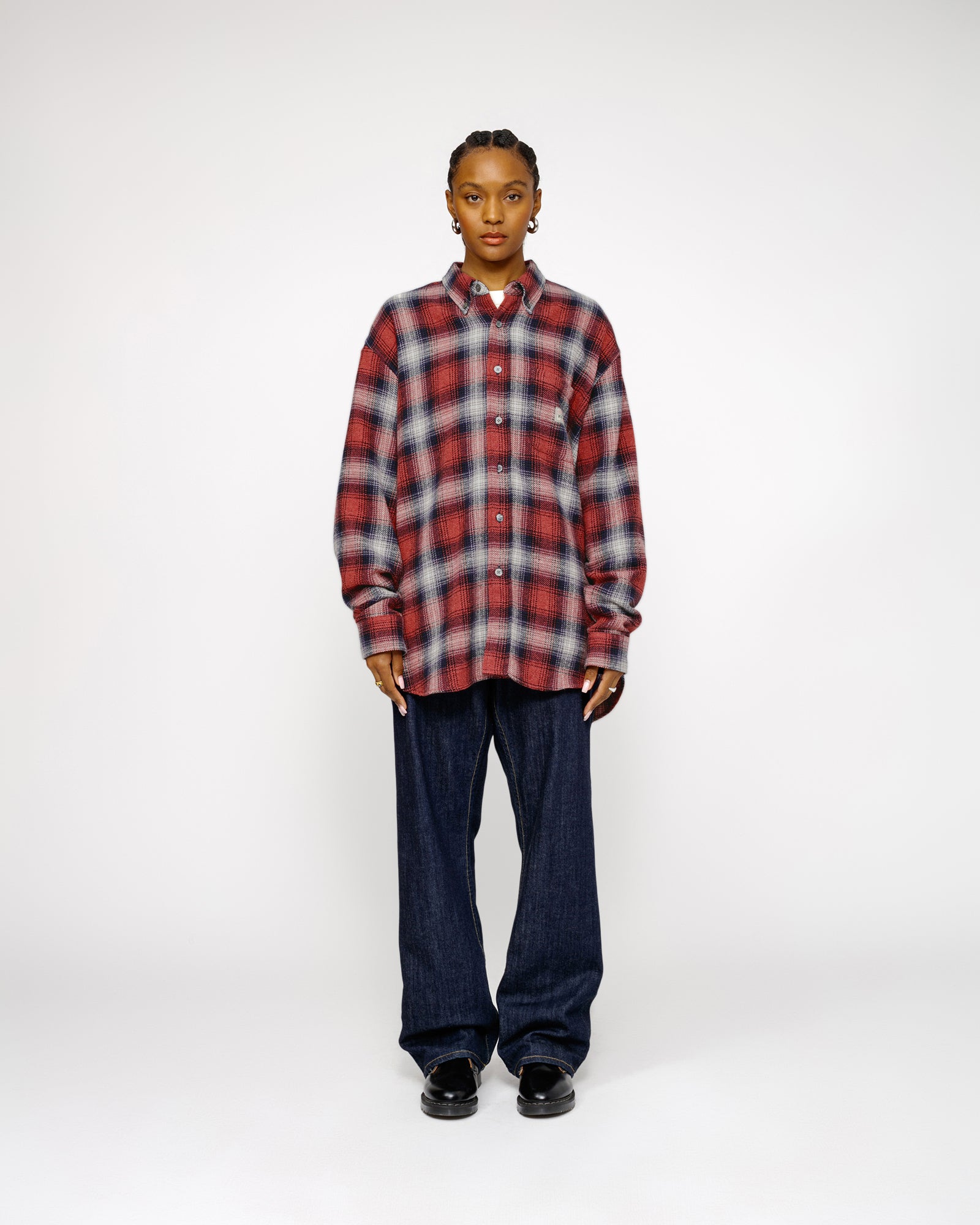 Stüssy Our Legacy Work Shop Check Shirt Red Arborist Check