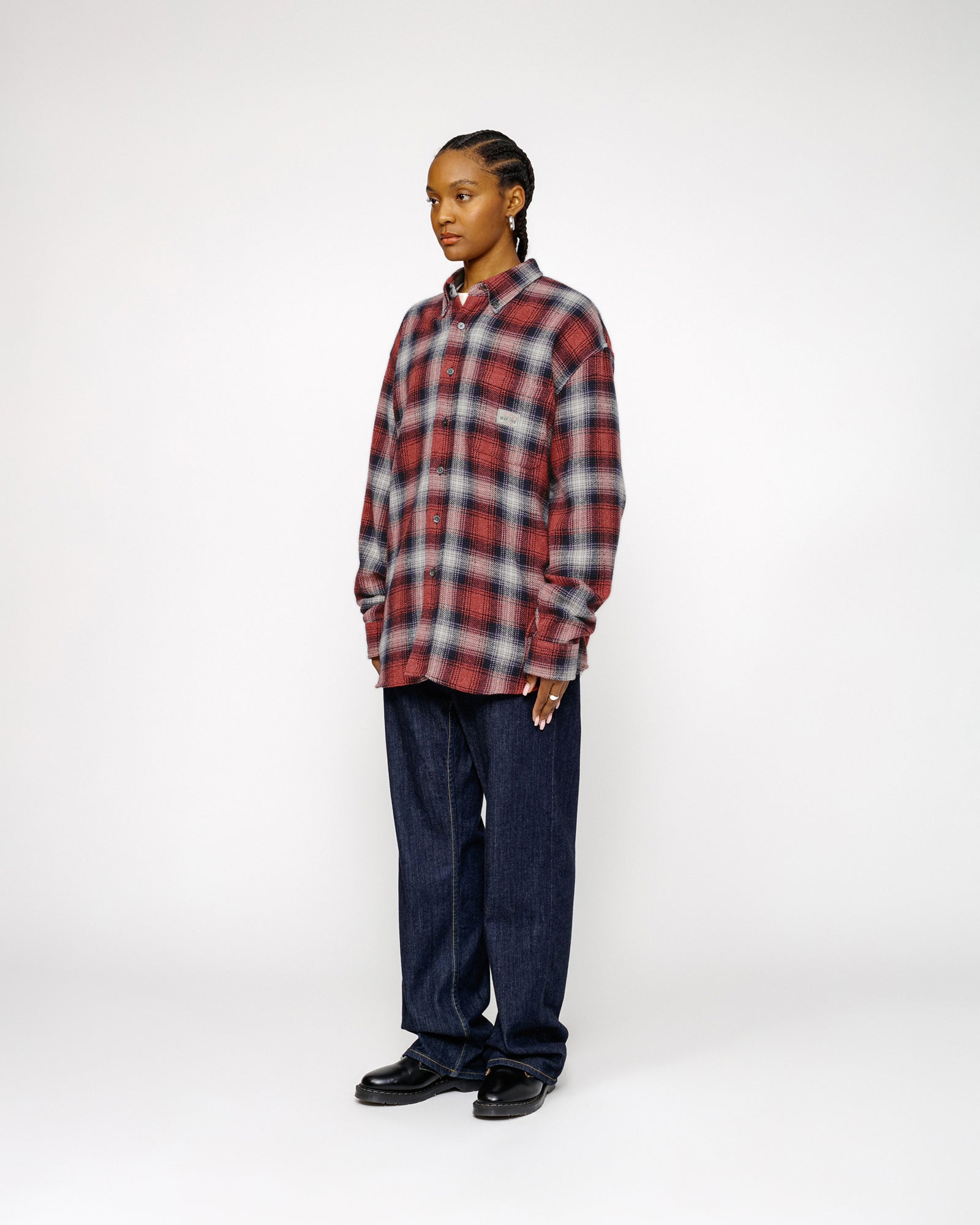 Stüssy Our Legacy Work Shop Check Shirt Red Arborist Check