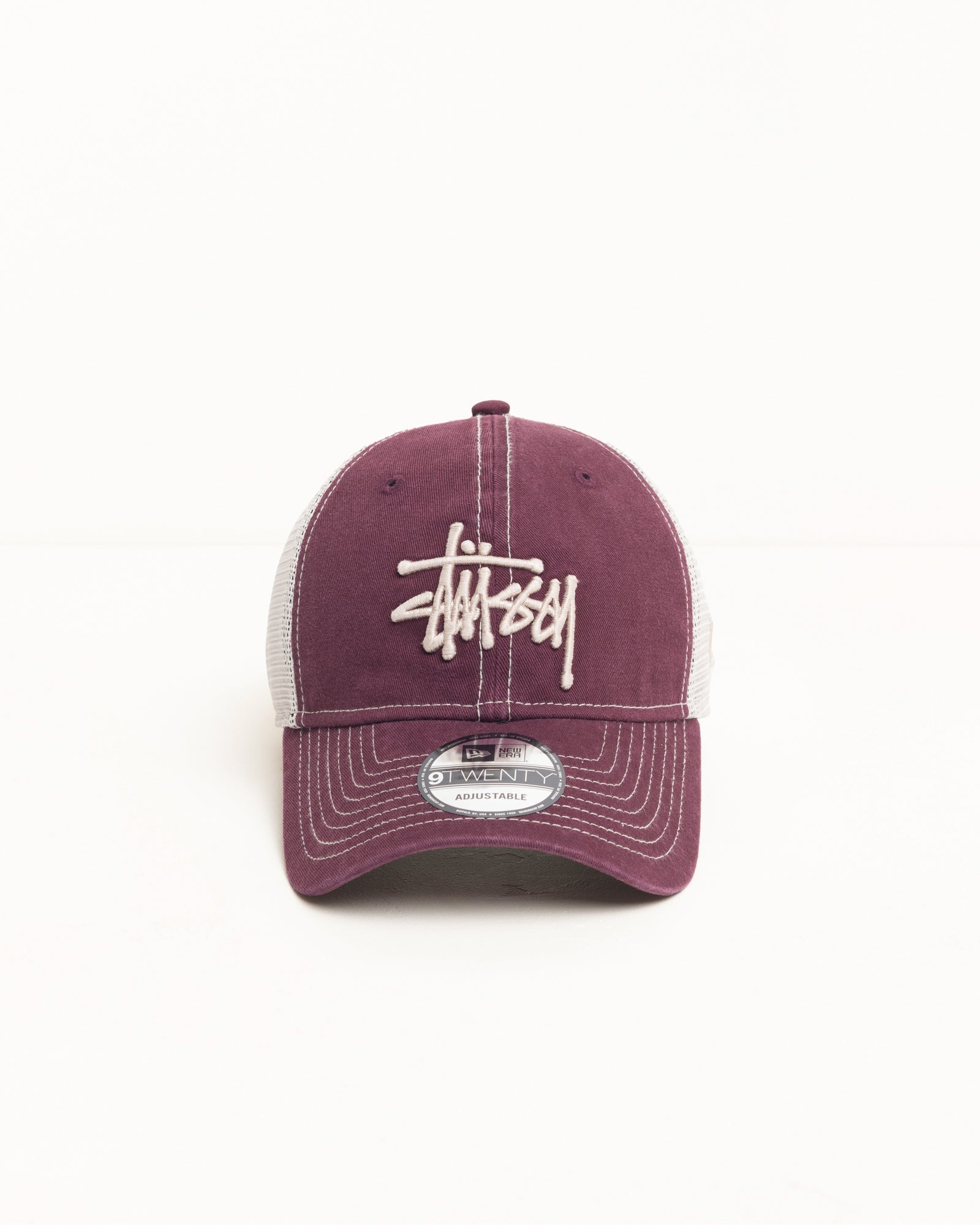 Washed Basic Trucker 9twenty Accessories In Maroon | hero:main:collection:new-arrivals,shirts,tops-shirts,all,tees,outerwear,denim,knits,accessories,sunglasses,hoodies,sweats,mens-hoodies-sweatshirts,shorts,pants,bottoms