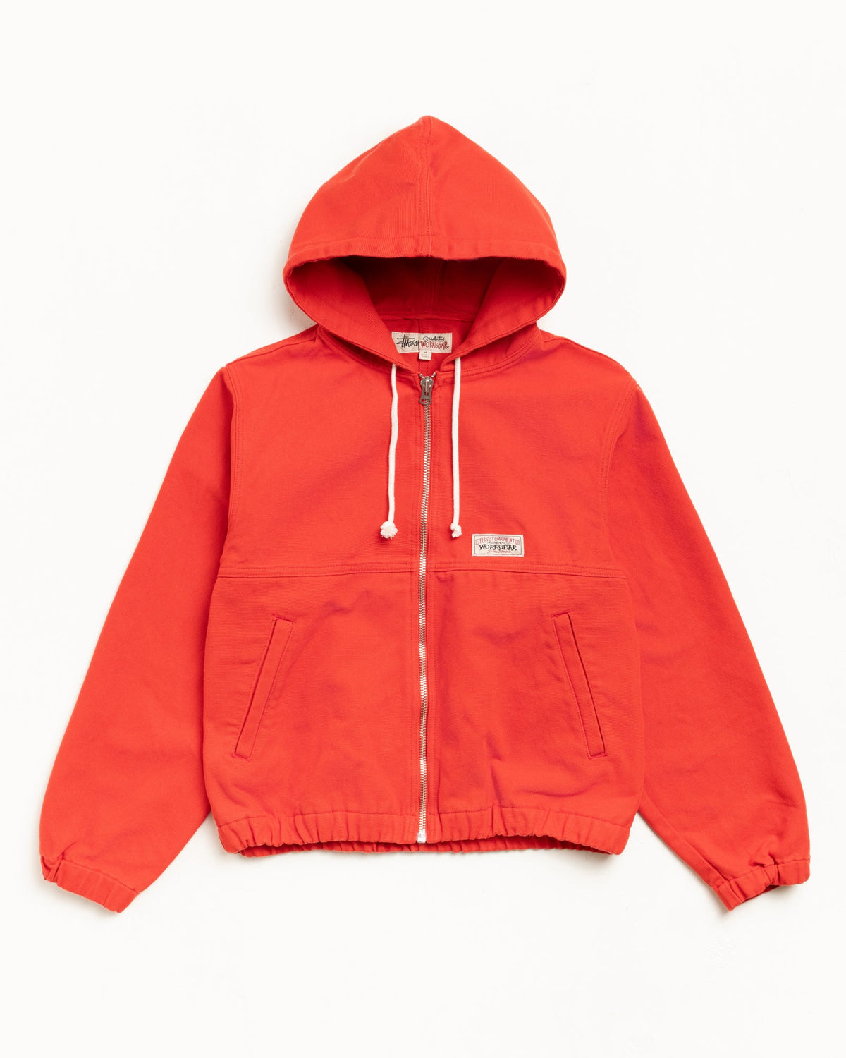 Work Jacket Unlined Canvas Mens Long Sleeve In Red | hero:main:collection:new-arrivals,shirts,tops-shirts,all,tees,outerwear,denim,knits,accessories,sunglasses,hoodies,sweats,mens-hoodies-sweatshirts,shorts,pants,bottoms