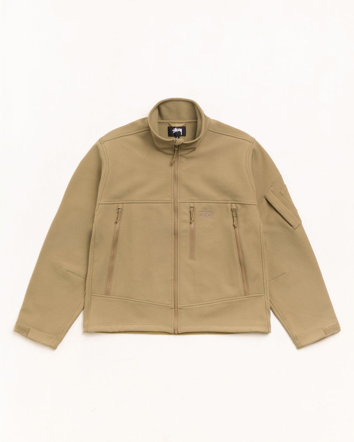Soft Shell Jacket Unisex Long Sleeve In Coyote | hero:main:collection:new-arrivals-b,new-arrivals,shirts,tops-shirts,all,tees,outerwear,denim,knits,accessories,sunglasses,hoodies,sweats,mens-hoodies-sweatshirts,shorts,pants,bottoms,crew-sweats,zip-ups,swim,sweatpants,graphics,lazy-tees,swim,basic-9twenty,button-ups,shorts,cargos,denim-jeans,bottoms,bags,belts,wearables,gear,footwear,button-ups,basic-tops,jerseys,big-ol,classics,slim,jackets,all, | product-card-slider