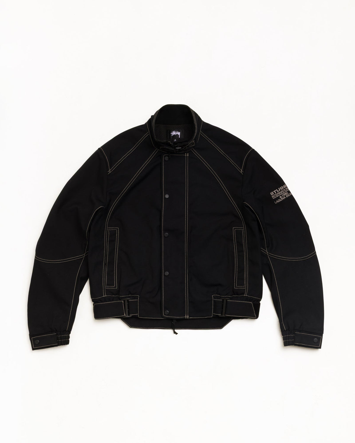 Touring Jacket Unisex Long Sleeve In Black | hero:main:collection:new-arrivals-b,new-arrivals,shirts,tops-shirts,all,tees,outerwear,denim,knits,accessories,sunglasses,hoodies,sweats,mens-hoodies-sweatshirts,shorts,pants,bottoms,crew-sweats,zip-ups,swim,sweatpants,graphics,lazy-tees,swim,basic-9twenty,button-ups,shorts,cargos,denim-jeans,bottoms,bags,belts,wearables,gear,footwear,button-ups,basic-tops,jerseys,big-ol,classics,slim,jackets,all, | product-card-slider