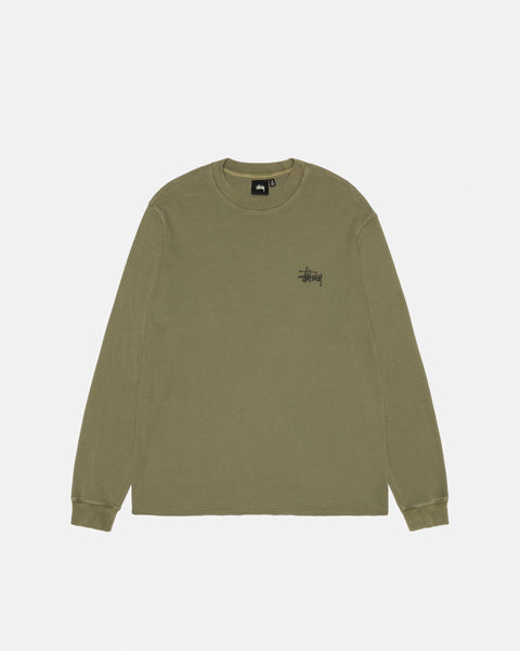 Basic Stock Ls Thermal Olive Tops