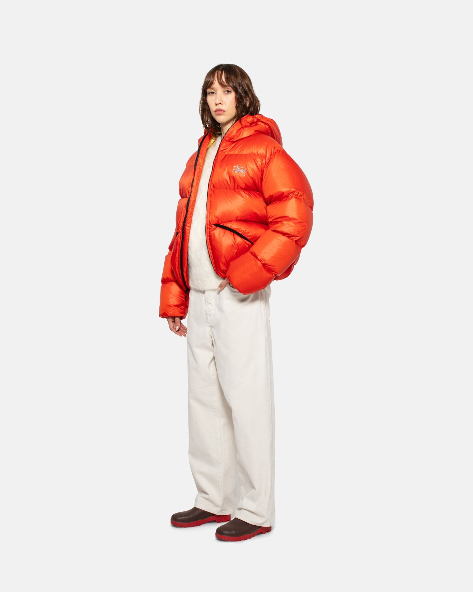 STÜSSY DOWN PARKA MICRO RIPSTOP CAYENNE OUTERWEAR