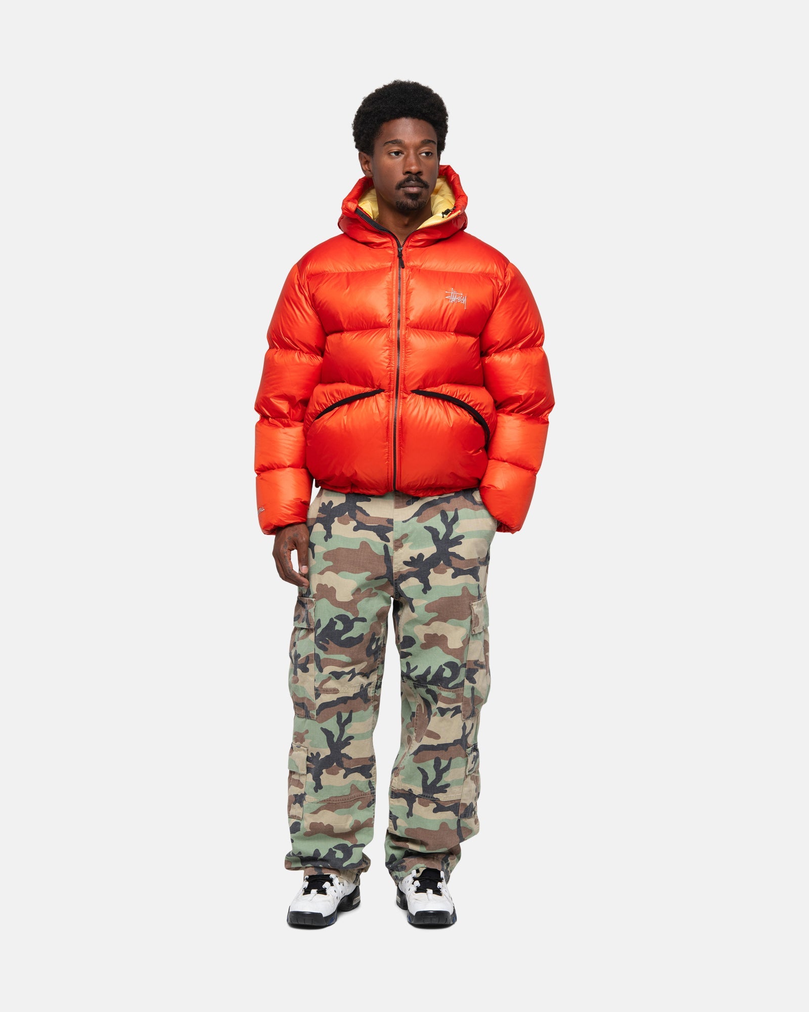 STÜSSY DOWN PARKA MICRO RIPSTOP CAYENNE OUTERWEAR