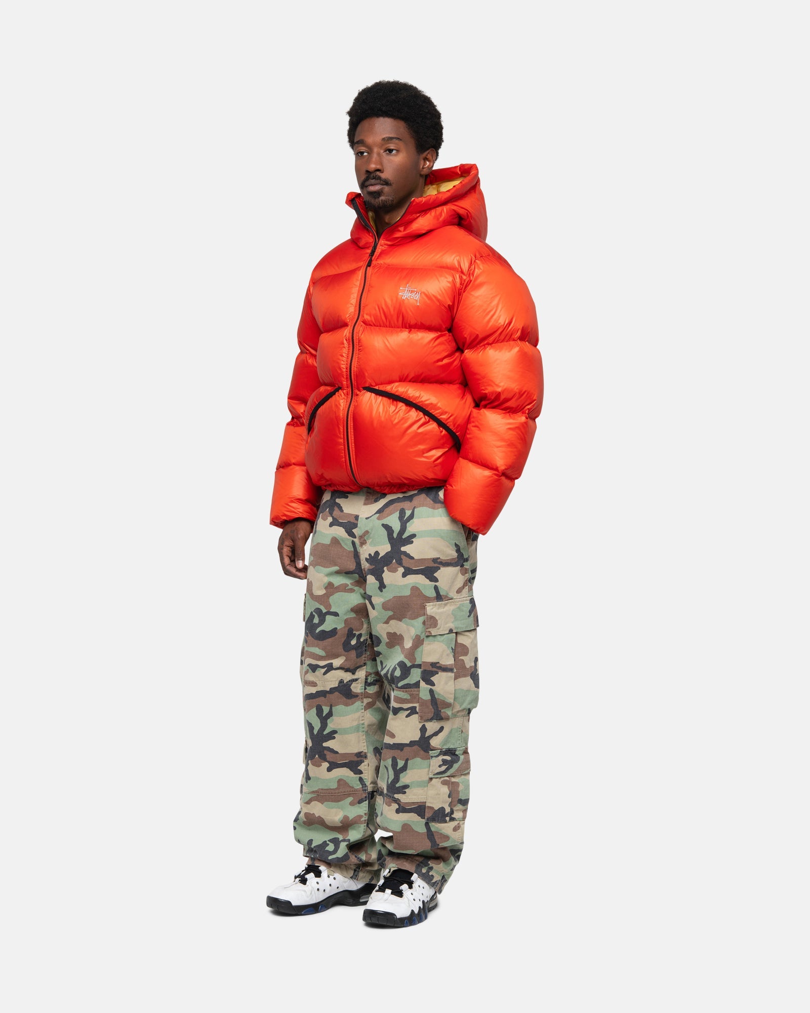 STÜSSY DOWN PARKA MICRO RIPSTOP CAYENNE OUTERWEAR