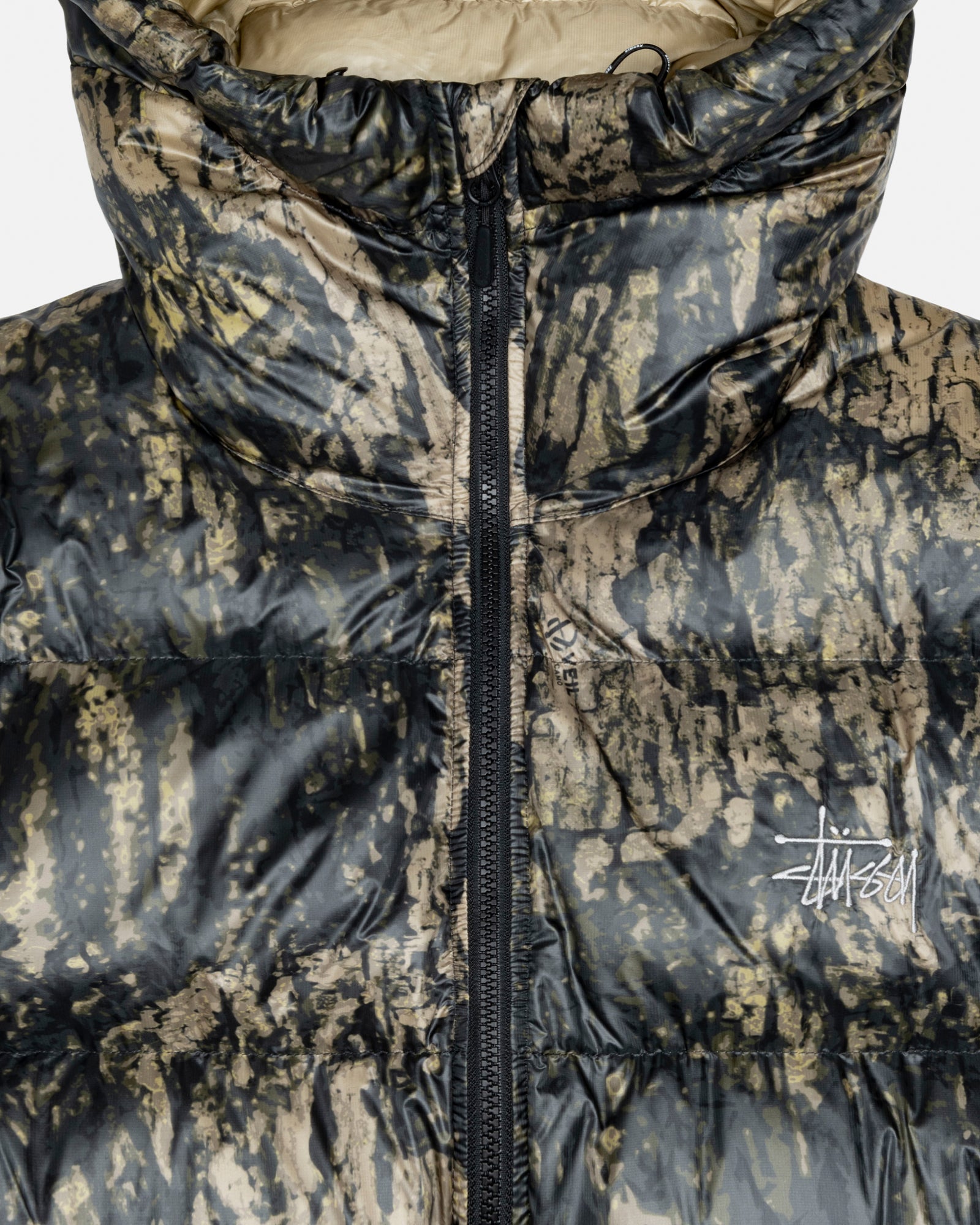 STÜSSY DOWN PARKA MICRO RIPSTOP RELIC CAMO OUTERWEAR